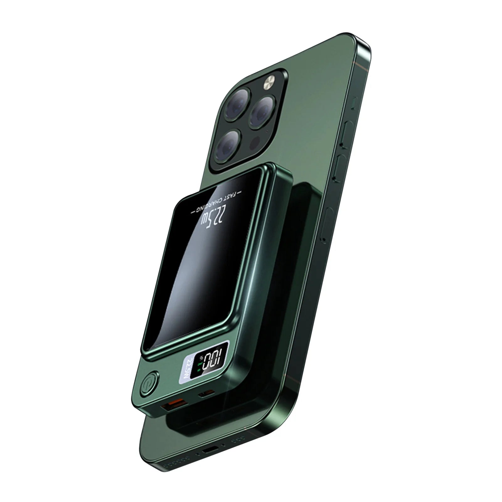10000mAh Magnetic Power Bank with Wireless+Type C   For IPhone.