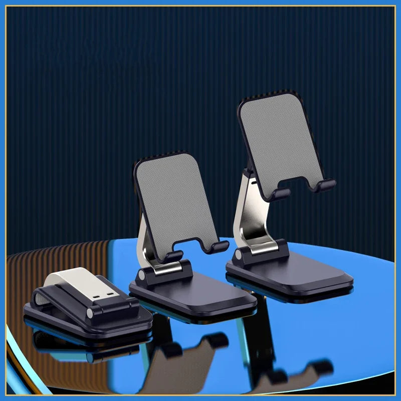 Foldable Metal Desktop Mobile Phone Stand For iPad iPhone  Any Smartphone or Tablet