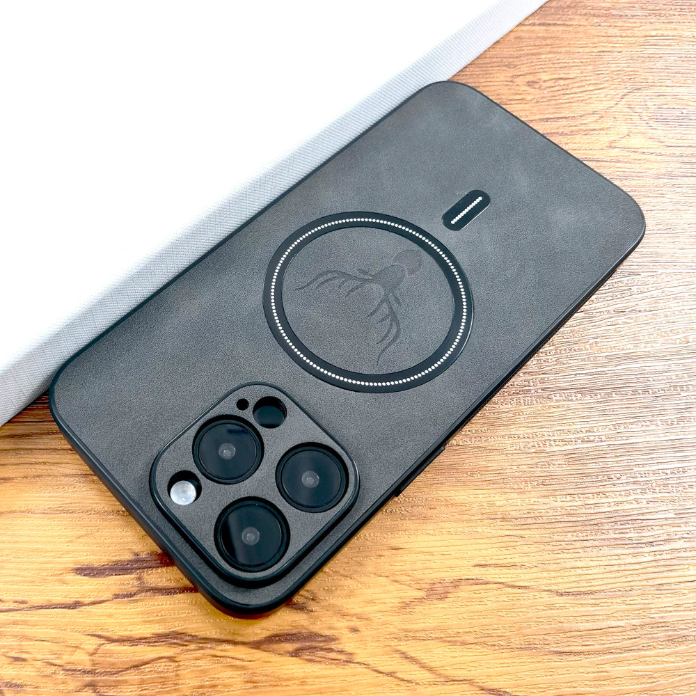 Premium Leather iPhone Case with MagSafe - Deer Design for iPhone 16/15/14/13/12/11 Pro Max