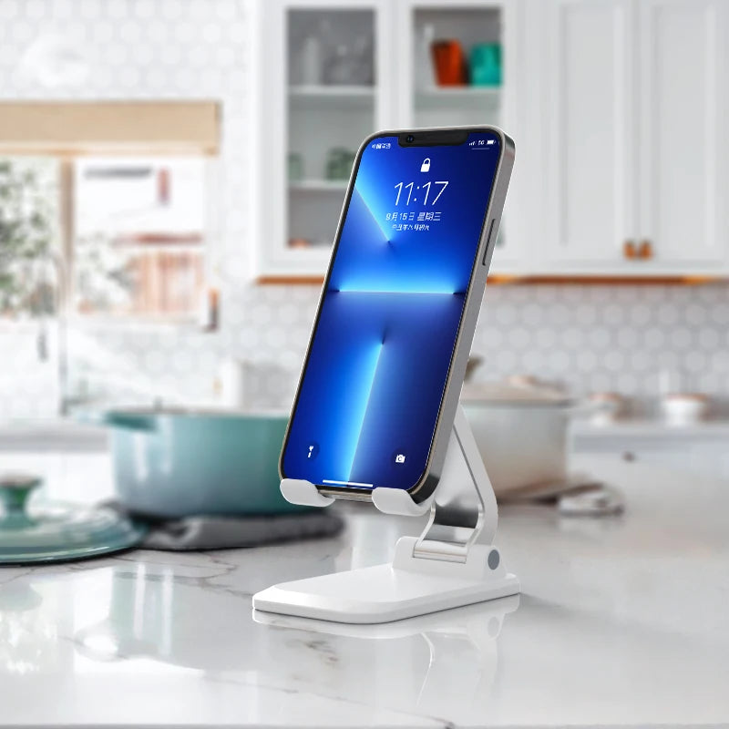 Foldable Metal Desktop Mobile Phone Stand For iPad iPhone  Any Smartphone or Tablet